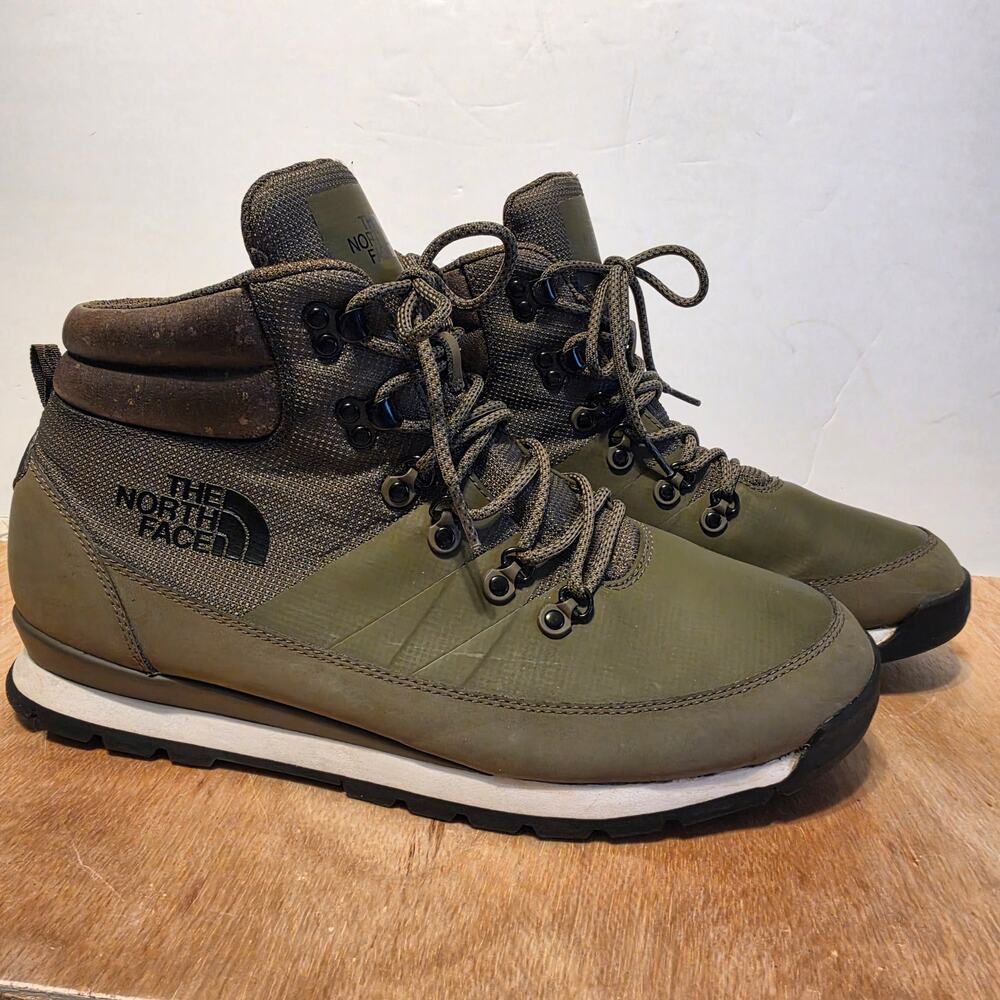 The North Face Back-to-Berkley Boots olive green padded collar size 13